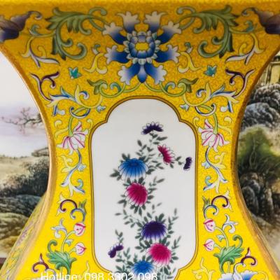 BÌNH TỨ GIÁC HỌA TIẾT TỨ QUÝ